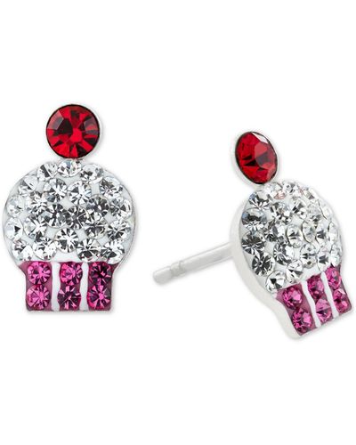 Giani Bernini Crystal Cupcake Stud Earrings - Metallic