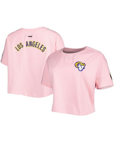 Pro Standard Los Angeles Rams Cropped Boxy T-shirt - Pink