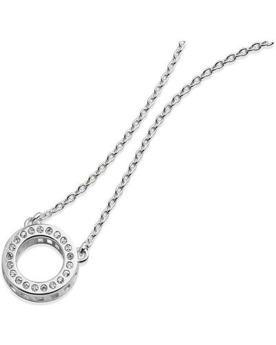 Lucy Quartermaine Halo Pendant Necklace - Metallic