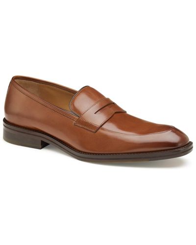Johnston & Murphy Meade Penny Shoes - Brown