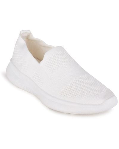 Danskin Admire Slip On Knit Sneakers - White