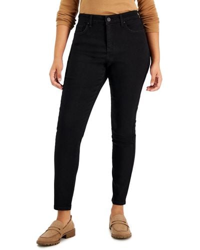 Style & Co. Petite Curvy-fit Skinny Jeans, Created For Macy's - Black