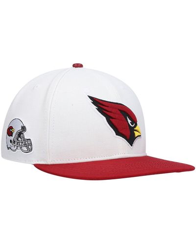 Pro Standard White And Cardinal Arizona Cardinals 2tone Snapback Hat - Red
