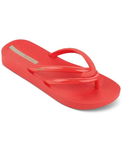 Ipanema X Shakira Comfy Fem Slip-on Flatform Sandals - Red