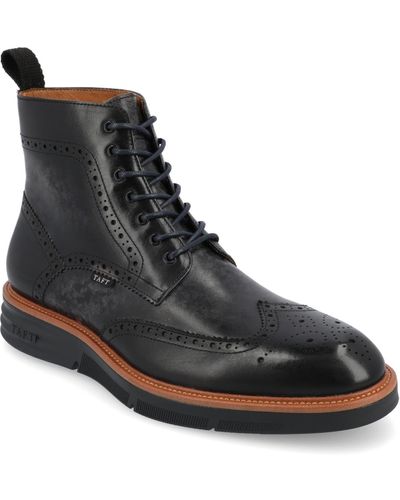 Taft 365 Model 005 Wingtip Lace-up Boots - Black