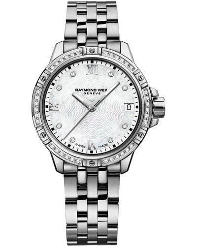 Raymond Weil Swiss Tango Diamond-accent Stainless Steel Bracelet Watch 30mm - Gray