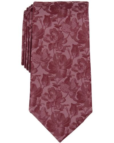 Michael Kors Carman Classic Floral Tie - Purple