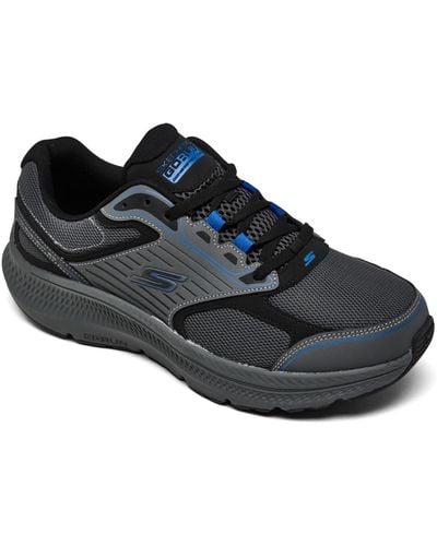 Skechers Go Run Consistent 2.0 Wide-width Running Sneakers From Finish Line - Black