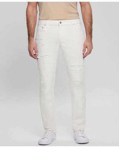 Guess Slim Tapered Jeans - White
