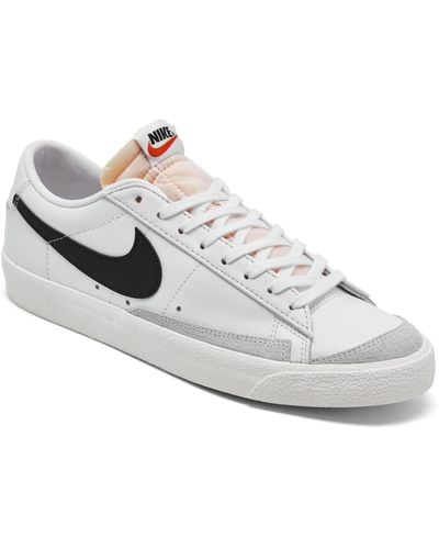 Nike Blazer Low 77 Vintage-like Casual Sneakers From Finish Line - White