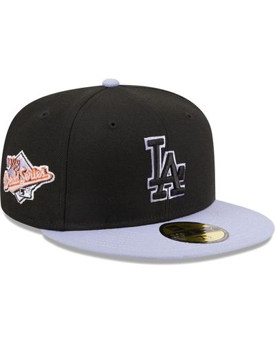 KTZ Los Angeles Dodgers Side Patch 59fifty Fitted Hat - Black