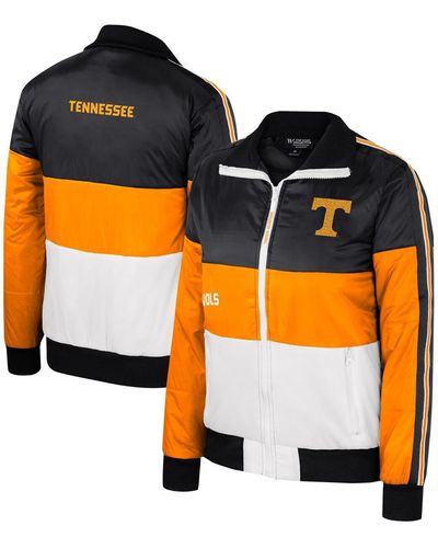 The Wild Collective Tennessee Volunteers Color-block Puffer Full-zip Jacket - Orange