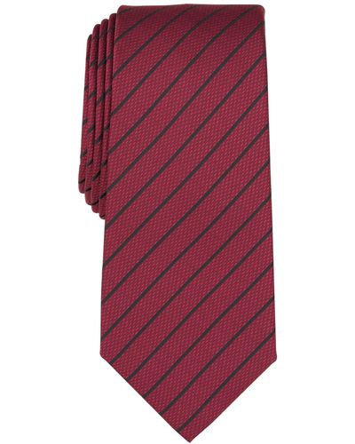Alfani Linden Stripe Tie - Red