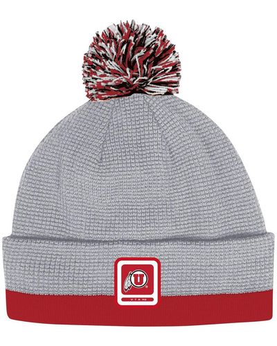 Under Armour Utah Utes 2023 Sideline Performance Cuffed Knit Hat - Gray