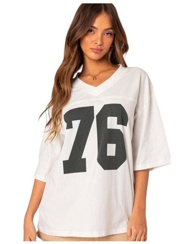 Edikted 76 Oversized T-shirt - White