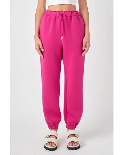 Grey Lab Loungewear Pants - Pink