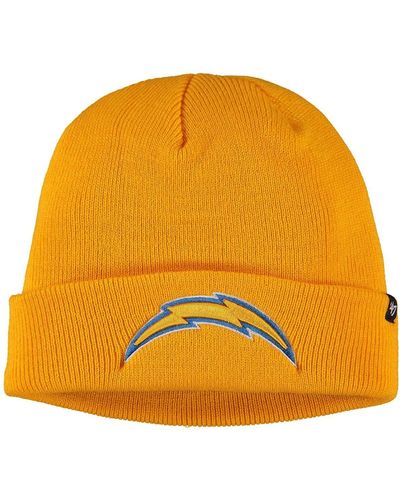 '47 Los Angeles Chargers Secondary Cuffed Knit Hat - Yellow