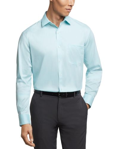 Van Heusen Flex Collar Regular Fit Dress Shirt - Blue
