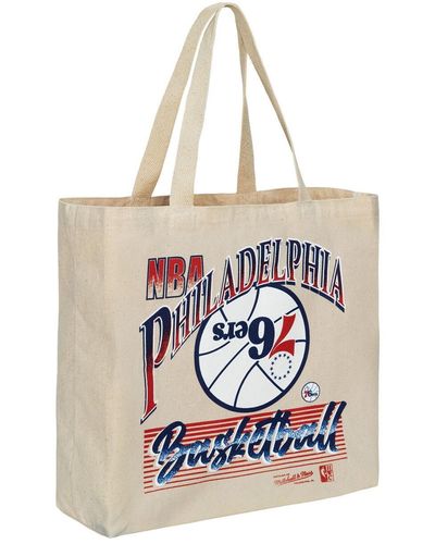 Mitchell & Ness Philadelphia 76ers Graphic Tote Bag - White