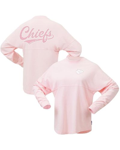 Fanatics Kansas City Chiefs Millennial Spirit Jersey T-shirt - Pink