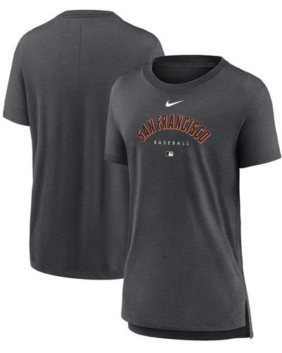 Nike San Francisco Giants Authentic Collection Early Work Tri-blend T-shirt - Gray
