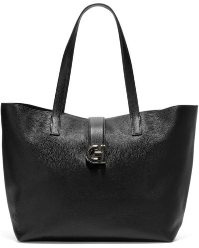 Cole Haan Simply Everything Medium Leather Tote - Black