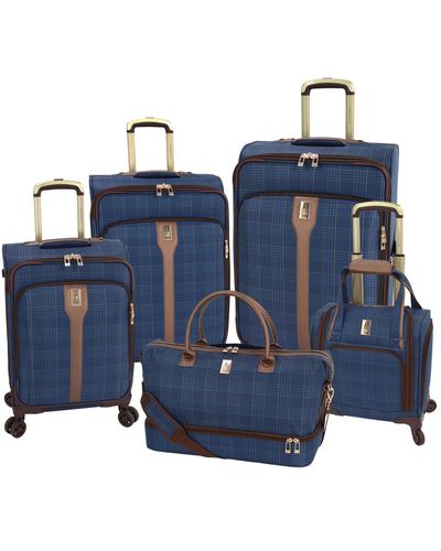 London Fog Brentwood Iii Softside Luggage Collection, Created For Macy's - Blue