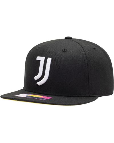 Fan Ink Juventus Draft Night Fitted Hat - Black