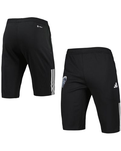 adidas Sporting Kansas City 2023 On-field Training Aeroready Half Pants - Black