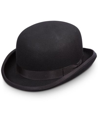 Scala Wool Bowler Hat - Black