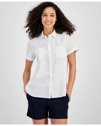 Tommy Hilfiger Camp Short-sleeve Shirt - White