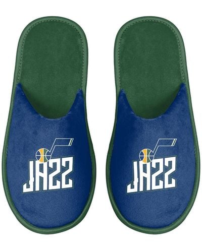 FOCO Utah Jazz Scuff Slide Slippers - Blue