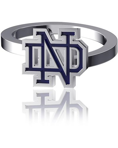 Dayna Designs Notre Dame Fighting Irish Bypass Enamel Ring - Blue