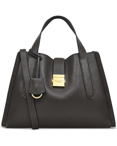 Radley Sloane Street Medium Leather Grab Bag - Black