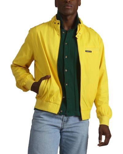 Members Only Classic Iconic Racer Jacket (slim Fit) - Yellow