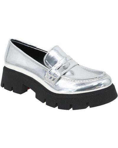 BCBGeneration Rama Lug Sole Loafer - White