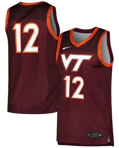 Nike Virginia Tech Hokies Replica Basketball Jersey - Red