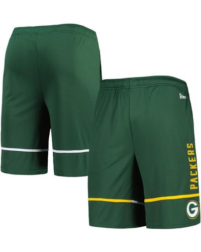 KTZ Bay Packers Combine Authentic Rusher Training Shorts - Green