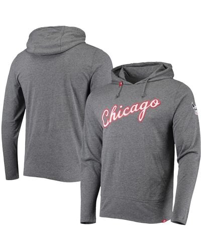 Sportiqe Chicago Bulls City Edition Rowan Tri-blend Pullover Hoodie - Gray