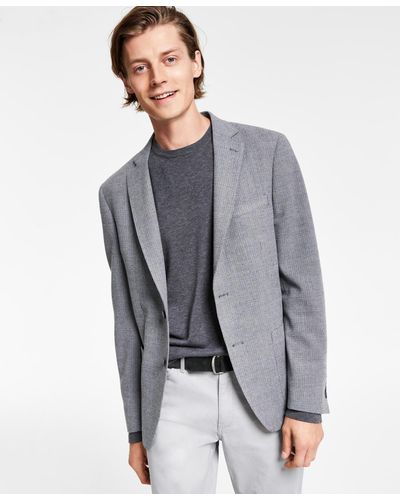 Calvin Klein Mens Slim-Fit Knit Sport Coat (Beige, 40)