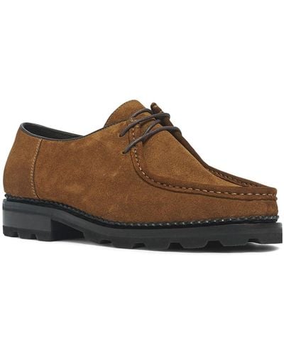 Anthony Veer Wright Moc Toe Lace-up Shoes - Brown
