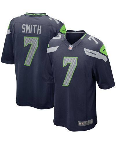 Nike Geno Smith College Seattle Seahawks Game Jersey - Blue