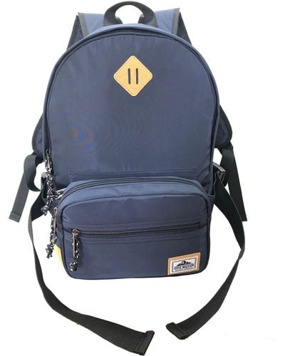 Steve Madden Closeout! Classic Dome Backpack With Removable Fanny-pack - Blue