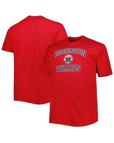 Profile Washington Wizards Big And Tall Heart And Soul T-shirt - Red