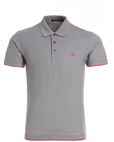 Bellemere New York Bellemere Casual Cotton Polo Shirt - Gray