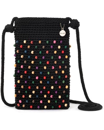 The Sak Josie Crochet Mini Crossbody Bag - Black