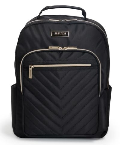 Kenneth Cole Chelsea Chevron Quilted 15-inch Laptop & Tablet Fashion Travel Backpack - Black
