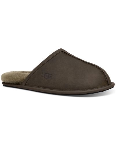 UGG Scuff Leather Loafers - Brown