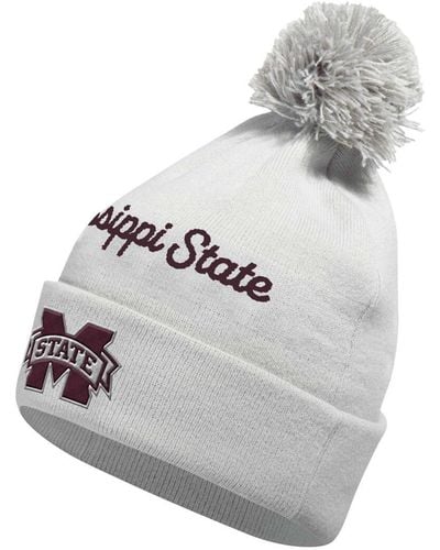 adidas Mississippi State Bulldogs Cuffed Knit Hat - Gray