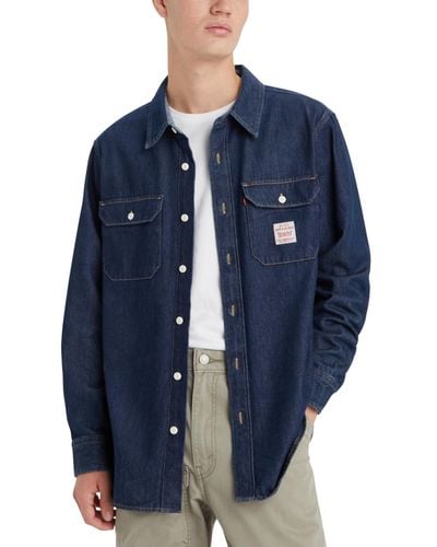 Levi's Worker Relaxed-fit Button-down Shirt - Blue